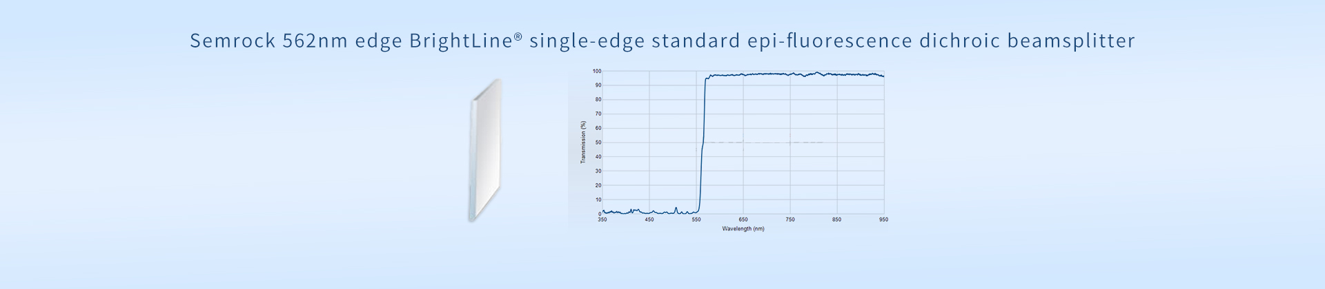 Semrock 562nm edge BrightLine® single-edge standard epi-fluorescence dichroic beamsplitter